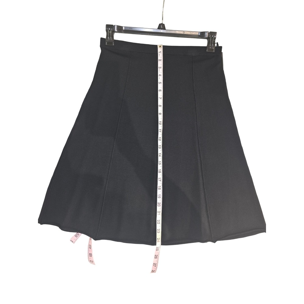 Worth New York Black Knit A-Line Skirt Small NWT Professional Elegant - Picture 3 of 6